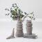 2021 Nordic Minimalism Ceramic Handcraft Matte Porcelain Round Column Flower Vase