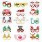 Customer Oreinted Glitter Paper Children Eye LED Light 3D Decoration Christmas Glasses