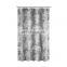 Multi color morden style polyester custom printed fabric shower curtain