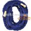 100FT X EXPANDING MAGIC HOSE PIPE GARDEN EXPANDABLE HOSE PIPE BRASS FITTINGS Triple layer natural latex hose blue