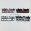 Chrome 3D Vehicle Customized Letter Gelatin Sponge Zinc Alloy Car Emblem Badge