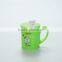 Reusable Cartoon Plastic Cups --Green