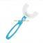 Hot selling Manual Silicone Baby Toothbrush Children U Shape Replacement Oral Care Cleaning Brush Kids Tooth Cleaner