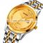 Customized Personalized Wrist Watch SKMEI 1870 New Date Stainless Steel Waterproof Movt Quartz Men Watch