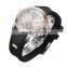 new designer watch silicone wristwatch 3eyes decoration quartz watch fashion steel ladies wrist watch