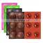 6 Holes Sphere Silicone Bomb Half Circle Baking Mold For Chocolate Cake Jelly Pudding Handmade Soap Round Shape Silicone Mold