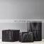 Eco-friendly Black Woven Bamboo Storage Basket Set Laundry Basket Wholesale Handwoven Made in Vietnam