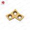 CCMT120408-PM Carbide Turning Insert with Yellow CVD Coating for Steel