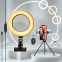 Dimmable Fashion Led Circle 6 Inch Circle Photography Lighting 3 Colour Led Ring Light With Phone Stand