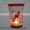 Poinsettias Hand-Painted Crackle Glass Hurricane Candle Holders Bird of Snow Tree Crackle Glass Candle Holder                        
                                                Quality Choice