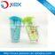 Plastic paper insert double wall drinking mug