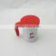 Double wall insulated coffee mug with handle and lid