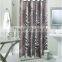 Multi-color flower printed 100% polyester shower curtain, waterproof bathroom curtain