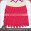 Hot sale promotional cheap party wear tulle rose embroidery skirt design for girl