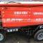 four-wheel mobile electric scissor man lift hydraulic elevator platform outdoor scissor lift work platform