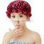 2016 Satin fashion double layer shower cap