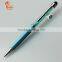 Multi color metal crystal stylus pen in ballpoint pen with company logo                        
                                                Quality Choice