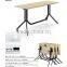 new design black color folding frame table use for training room