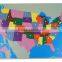 Map Puzzles Assembling Toys NEW USA Puzzle Map Promotional Wooden Toys                        
                                                Quality Choice