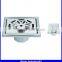Square Anti Smell Stainless Steel Shower Brass Floor Drain