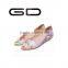 GD genuine leather color patch girls high quality flat shoes office ladies fashion shoes