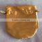Satin Drawstring Pouch With Round Bottom