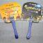 fancy 13cm handle round design PP plastic custom Chinese hand fan souvenir advertising hand fan