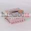 Exquisite crochet tissue box cove pink