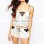 Wholesale Summer Soft Women's Lace Detail Pajama Short