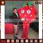 Funny fruit mascot costume red strawberry giant costume for promotion