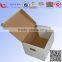 Corrugated carton file box with handle,lid and base two parts of the file box