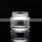 wholesale empty 100g frosted glass cosmetic jar with cap and cover Stock