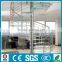 indoor modern laminated glass tread spiral stairs for attic