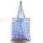 Blue Plaid Tote bag, Cotton linen, Shoulder bag, Printed Plaid Market Bag Grocery Bag