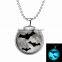 Halloween gift for friend fancy light design bat pendant necklace