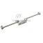 Dual function stainless Kitchen Rail with 10 Movable Hooks Hangers