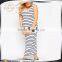 Guangzhou Supply New Design Sleeveless Maternity Striped Dress