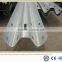 Hot rolled spraying plastics Q235 steel two beam guard rail, galvanized highway guardrail