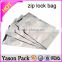 YASON Laminated material PET/PE ,PET/VMPET/PE ,PET/Al/PET zipper aluminum foil bag reusable zipper al bag