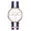 Stainless steel case nylon strap Japan quartz movement quartz watch 3ATM water resistant minimal style watch