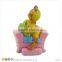 Resin Rooster with Lucky Coins Zodiac Charms