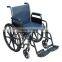 folding power coated steel wheelchair for elderly caring