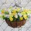 2016 New Designed Selling Beautiful Artificial Hanging Flowers Basket