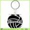 small sport balls shape pvc 3d keychains/wholesale lifelike sport ball 3d keychains/OEM plastic keychain China manufacturer