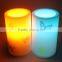 Plastic battery operated butterfly printing multicolor glowing led candle for tourist resort or garden decor