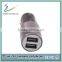 Dual-USB Round Car USB Charger, Portable Dual USB Car Charger