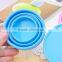 Healthy life FDA grade silicone folding cup for gift collapsible silicone cup