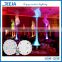Crazy Party Accessories Tall Crystal Glass Beads Flower Vase Decoration Light Base