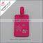 2015 Beautiful flower design soft PVC luggage tag for travelling bag