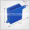 Aluminum 6063 extrusion heatsink with Blue anodized